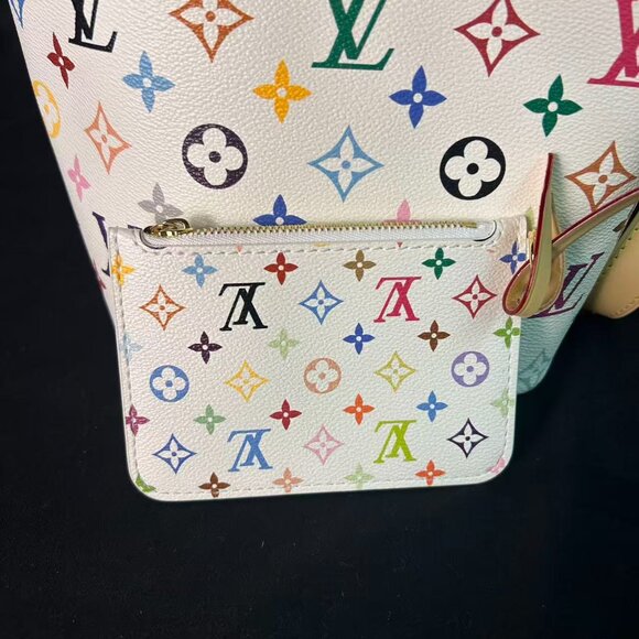 Louis Vuitton x TM Multicolor Monogram Shoulder Bag – White Canvas, Pre-Owned - Picture 11 of 16